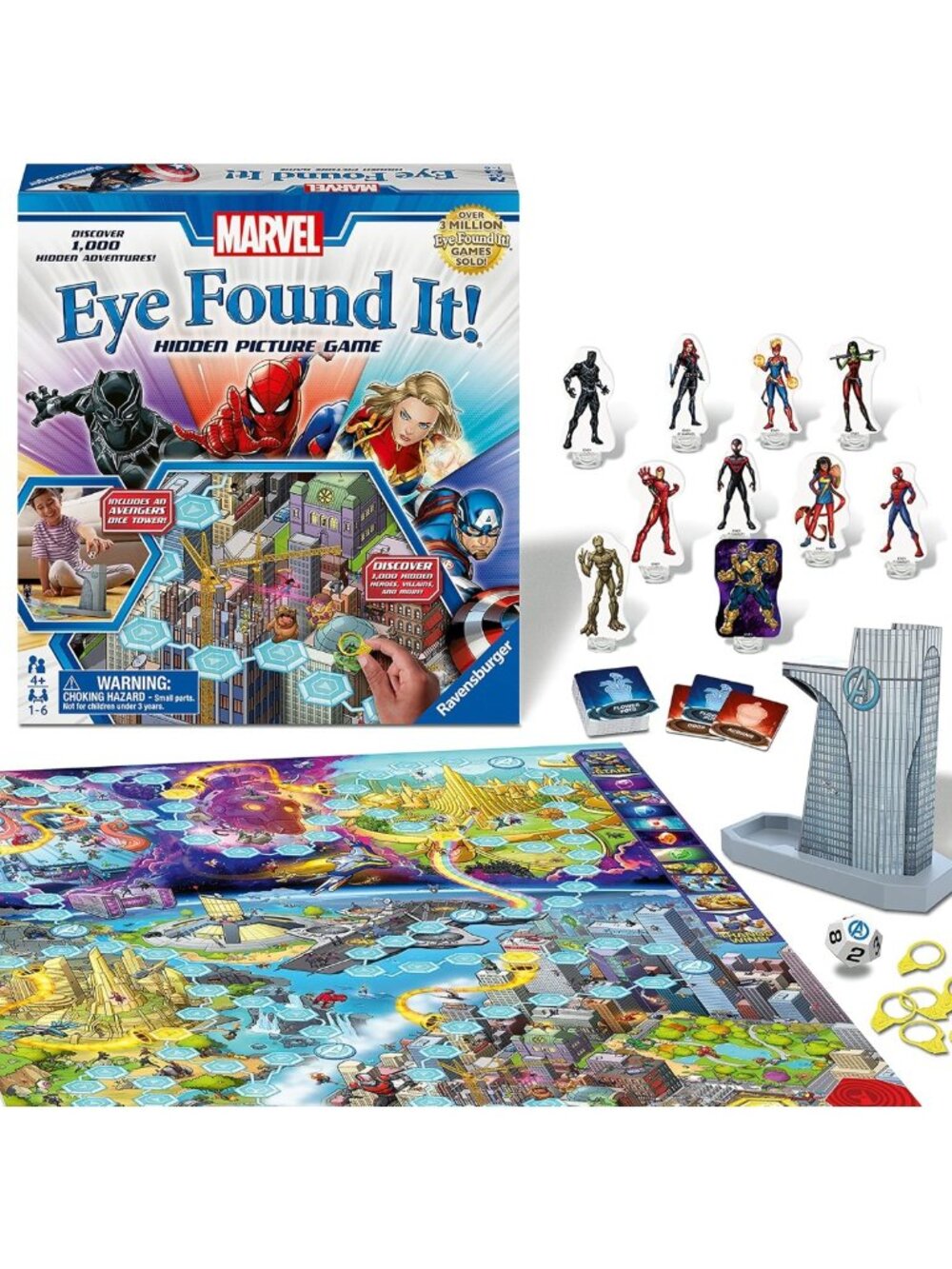 Marvel Eye Found It! Engaging Board Game for Kids & Adults | Memory